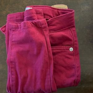 LEVI’S 710 SUPER SKINNY STRETCH BURGUNDY RED BERRY JEANS LIKE NEW CONDITION